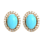 Turquoise Diamond Earrings