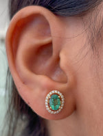 Emerald Diamond Earrings