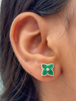Emerald Diamond Earrings