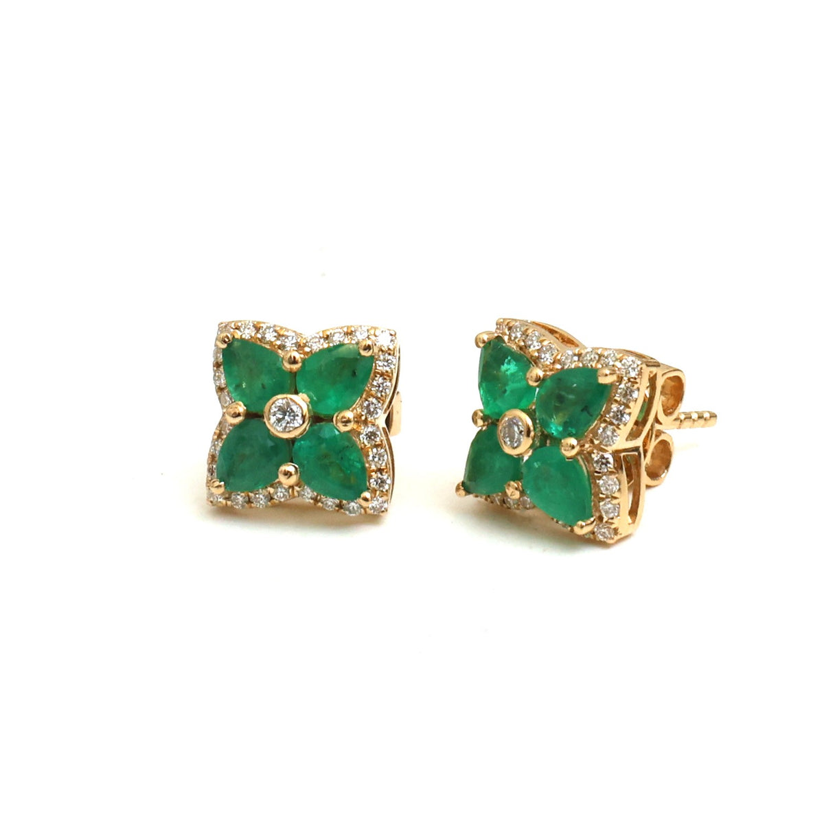 Emerald Diamond Earrings