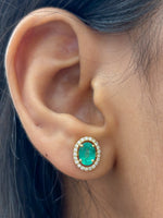 Emerald Diamond Earrings
