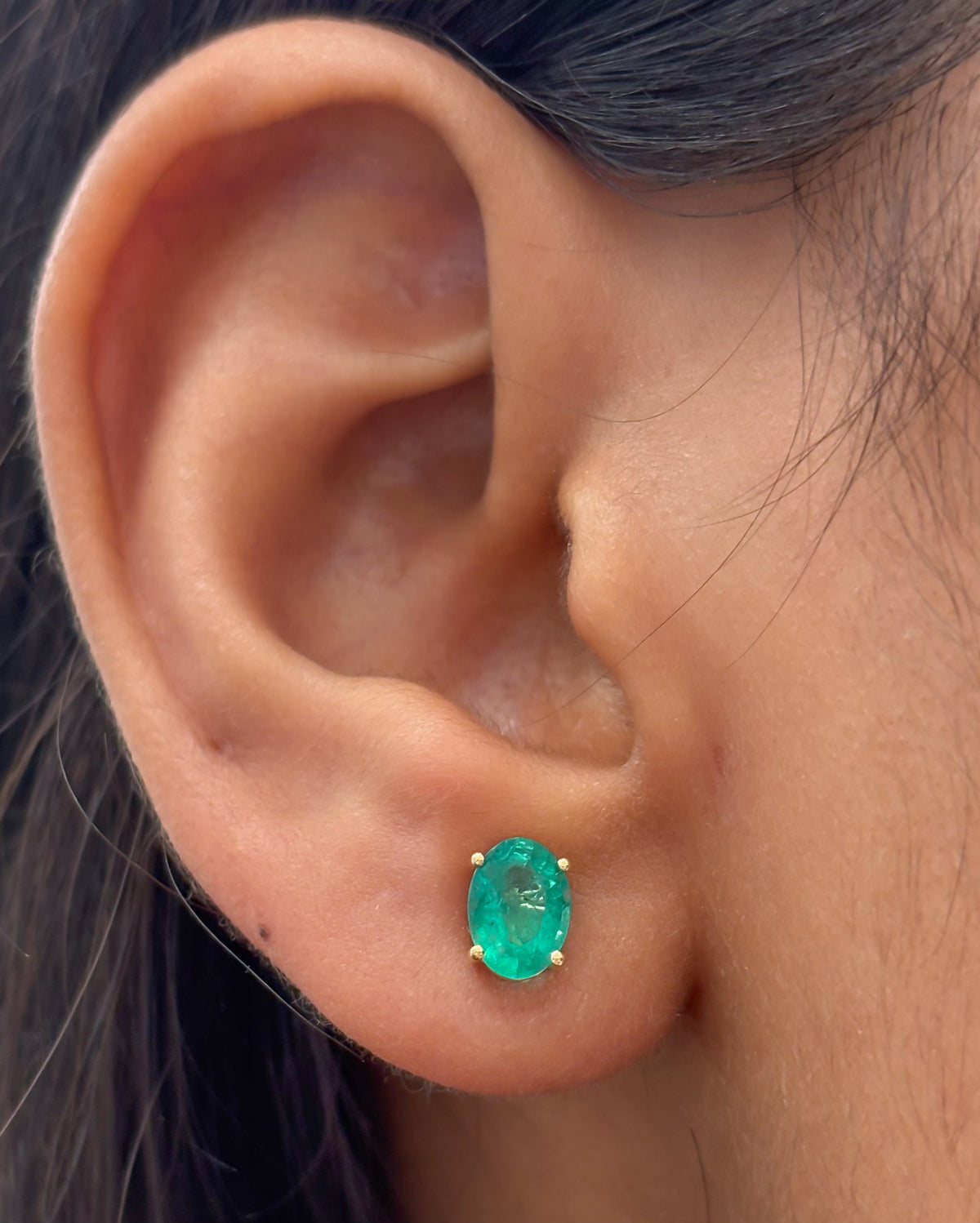 Emerald Diamond Earrings