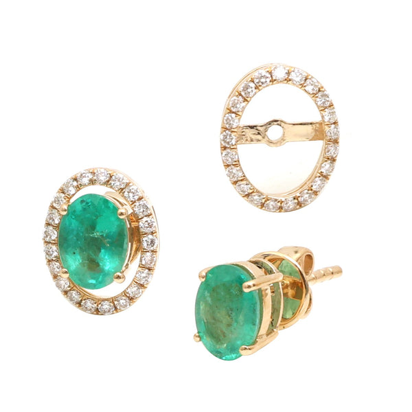 Emerald Diamond Earrings