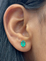 Emerald Diamond Earrings