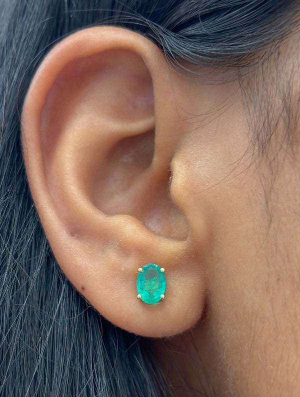 Emerald Diamond Earrings