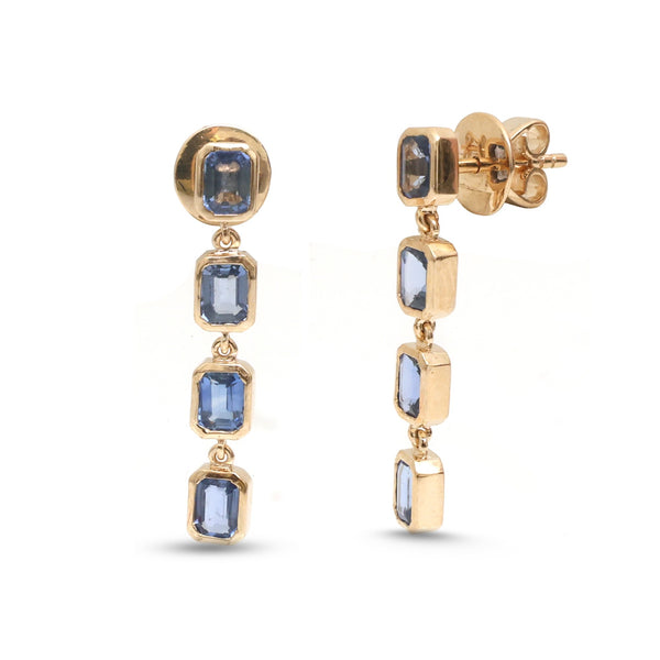 Blue Sapphire Earrings