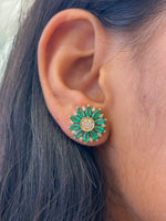 Emerald Diamond Earrings
