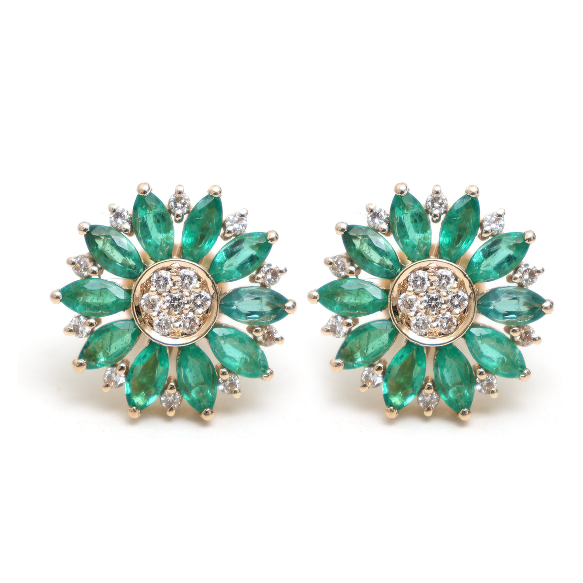 Emerald Diamond Earrings