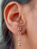Pink Sapphire Earrings