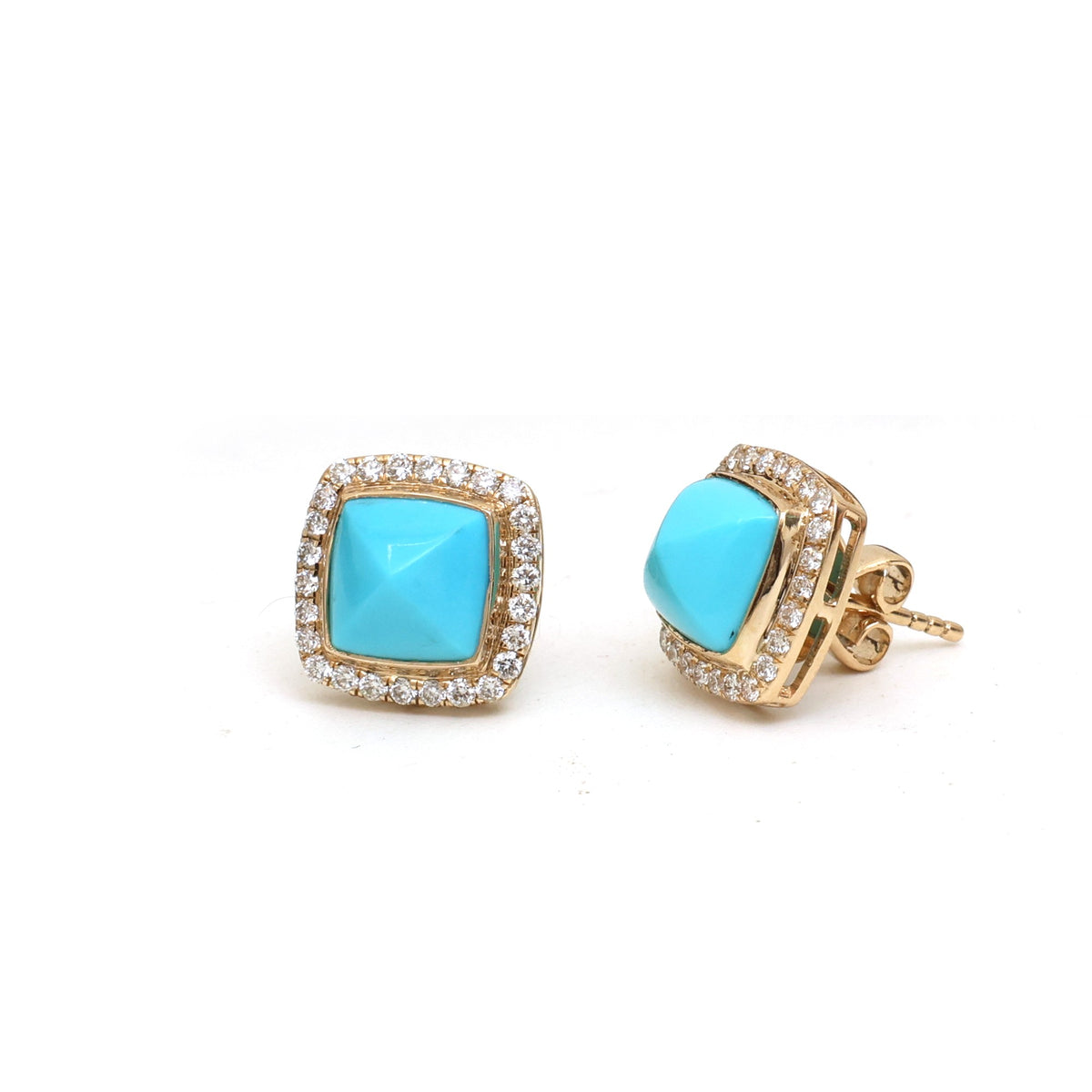 Turquoise Diamond Earrings