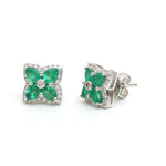 Emerald Diamond Earrings