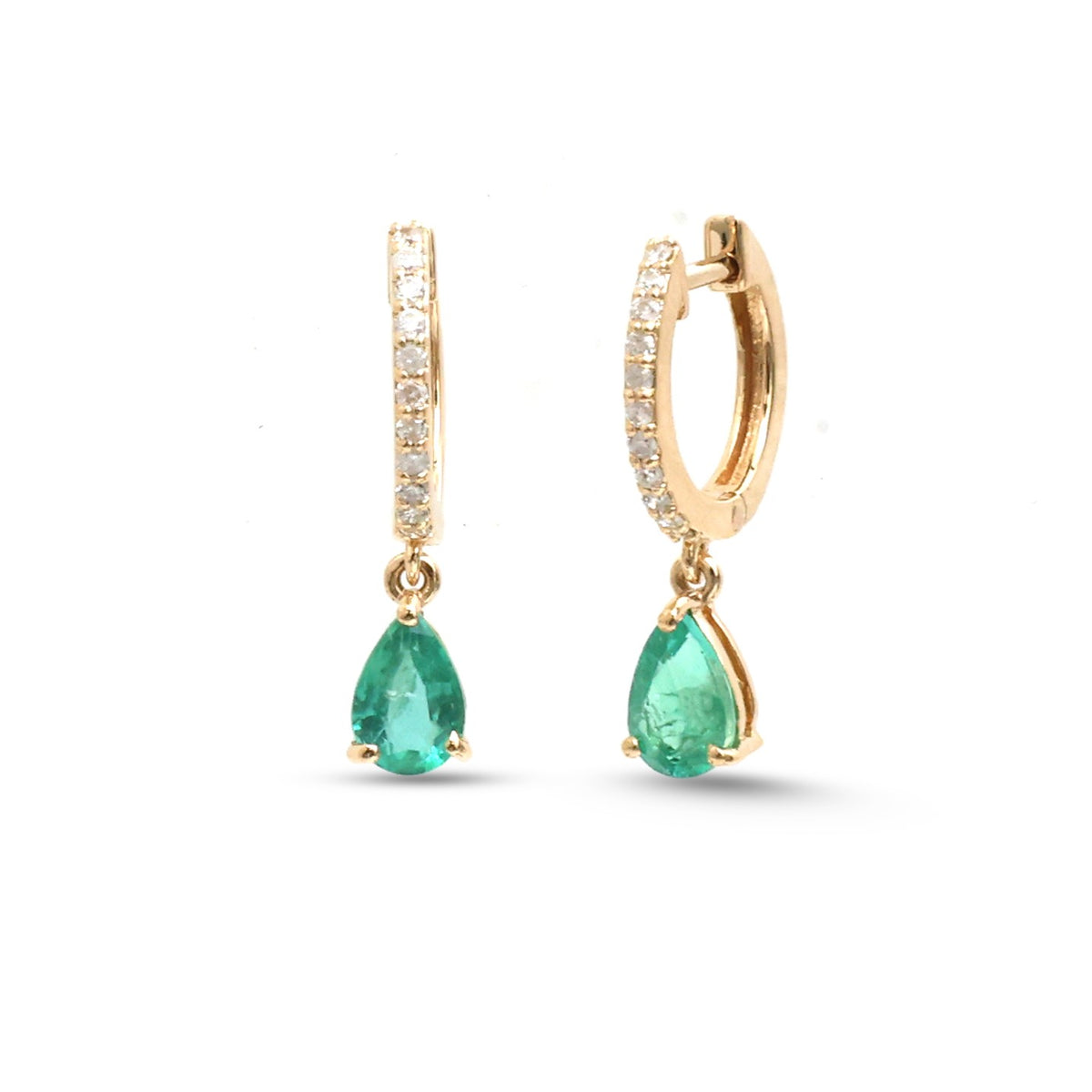 Emerald Diamond Earrings