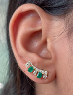 Emerald Diamond Earrings