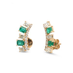 Emerald Diamond Earrings