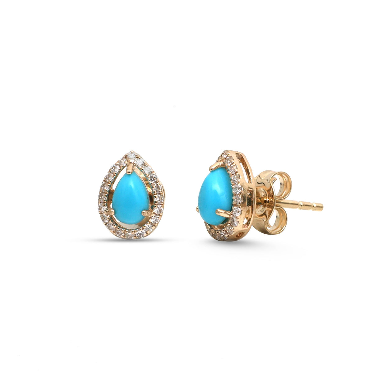 Turquoise Diamond Earrings
