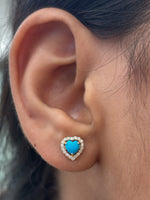 Turquoise Diamond Earrings