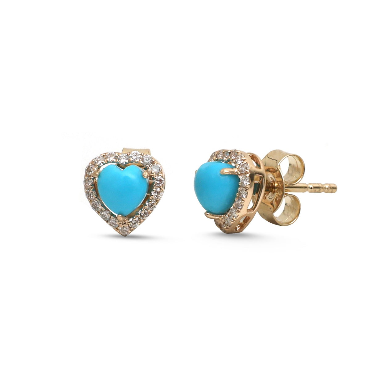 Turquoise Diamond Earrings