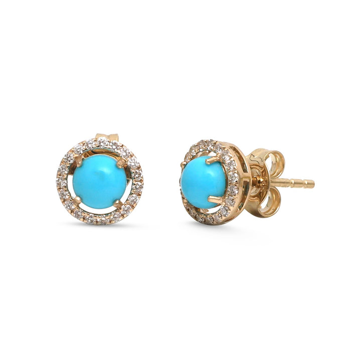 Turquoise Diamond Earrings