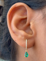 Emerald Diamond Earrings