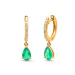 Emerald Diamond Earrings