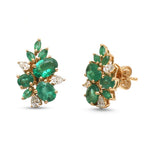 Emerald Diamond Earrings