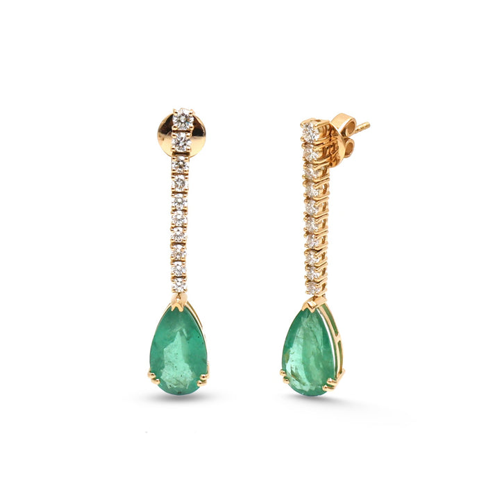 Emerald Diamond Earrings