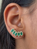 Emerald Diamond Earrings