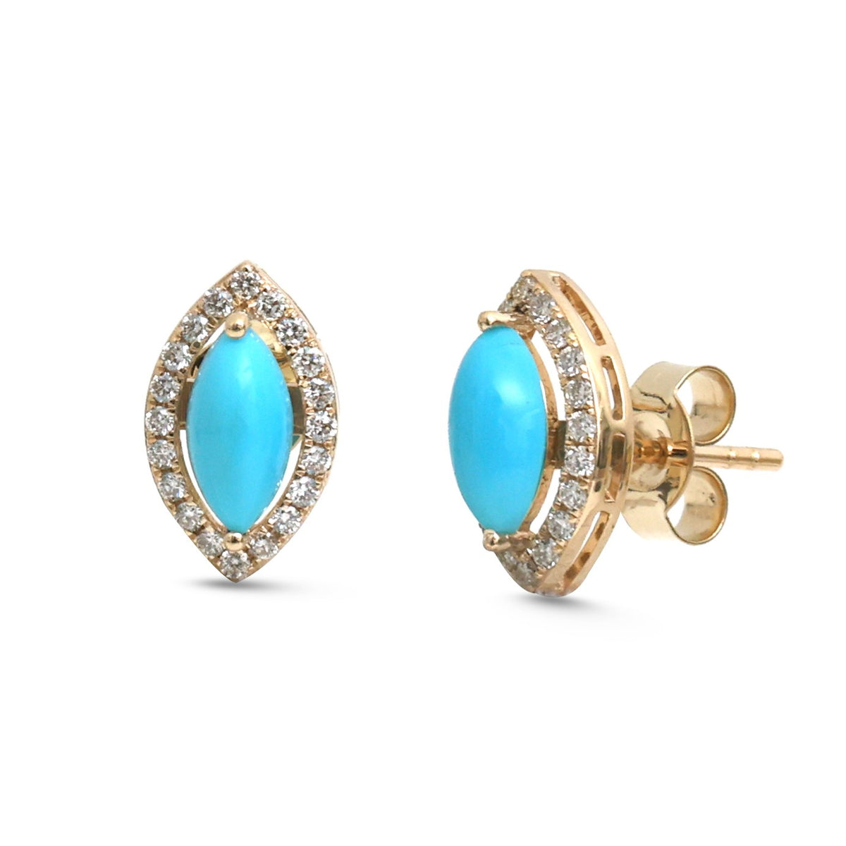 Turquoise Diamond Earrings