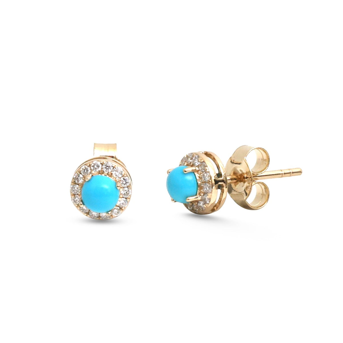 Turquoise Diamond Earrings
