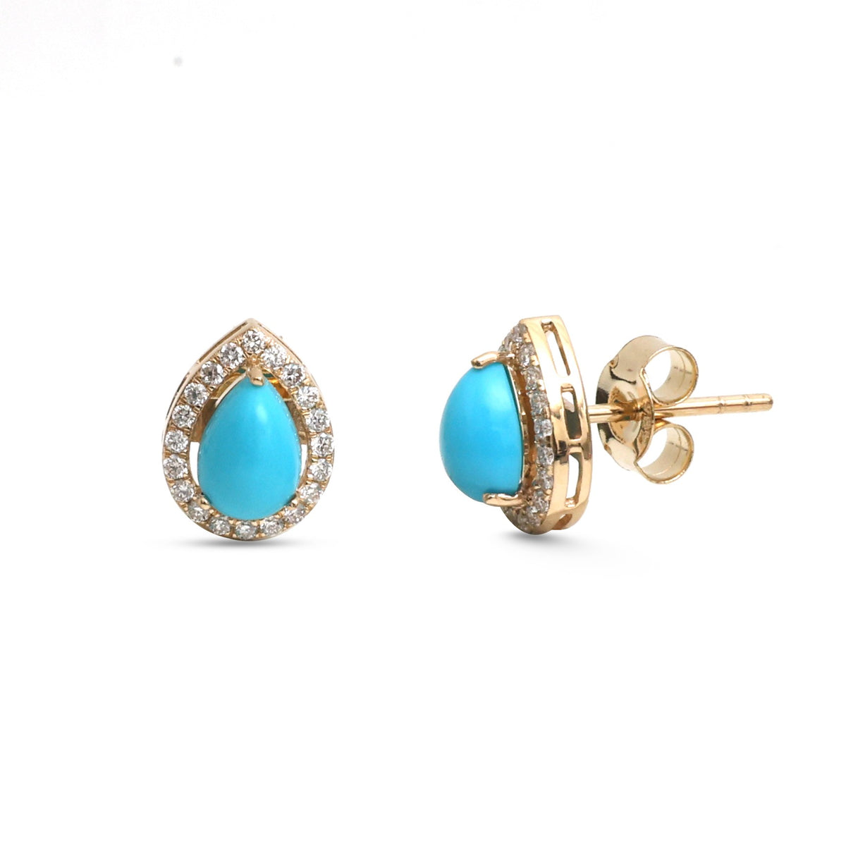 Turquoise Diamond Earrings