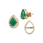Emerald Diamond Earrings