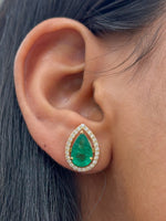 Emerald Diamond Earrings