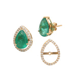 Emerald Diamond Earrings