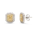 Yellow Diamond Diamond Earrings