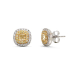 Yellow Diamond Diamond Earrings