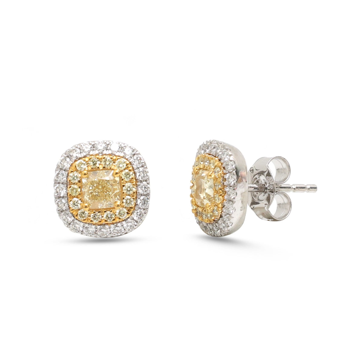 Yellow Diamond Diamond Earrings