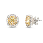 Yellow Diamond Diamond Earrings