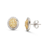 Yellow Diamond Diamond Earrings
