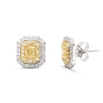Yellow Diamond Diamond Earrings