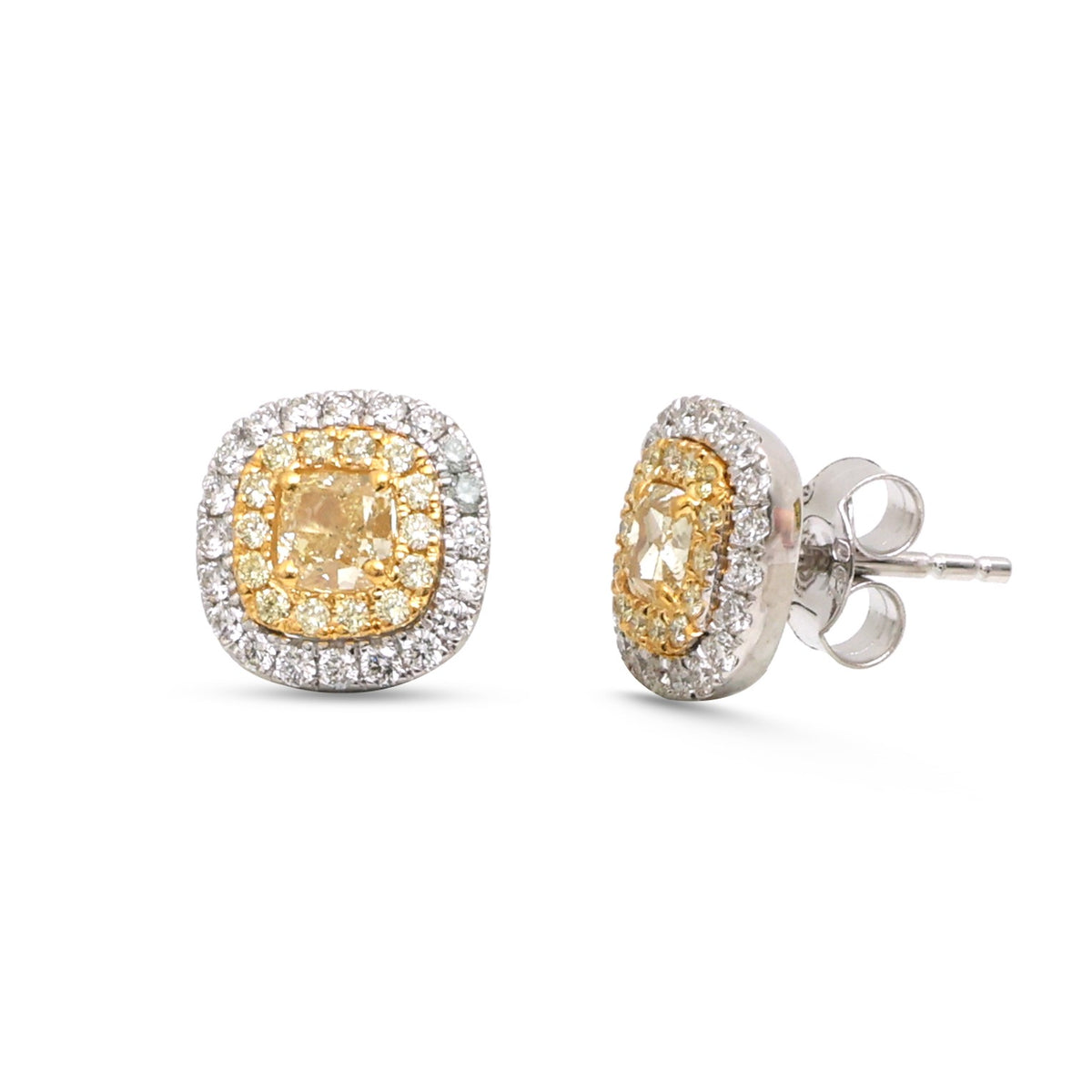 Yellow Diamond Diamond Earrings