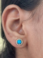 Turquoise Diamond Earrings