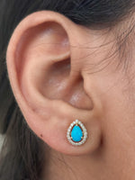 Turquoise Diamond Earrings