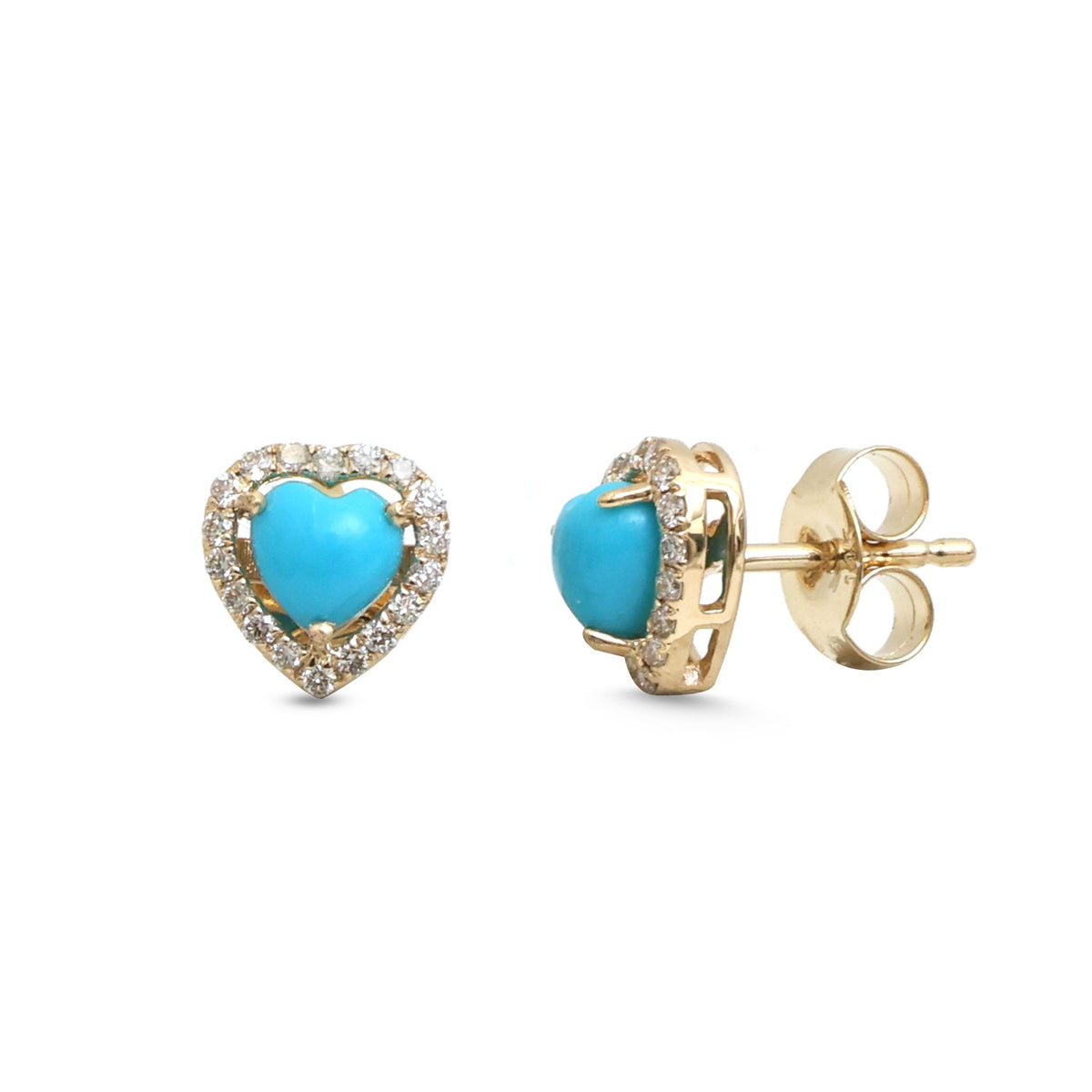 Turquoise Diamond Earrings