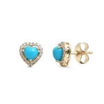 Turquoise Diamond Earrings