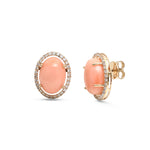 Coral Diamond Earrings