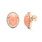 Coral Diamond Earrings