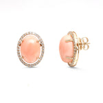 Coral Diamond Earrings
