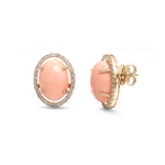 Coral Diamond Earrings