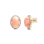 Coral Diamond Earrings