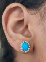 Turquoise Diamond Earrings